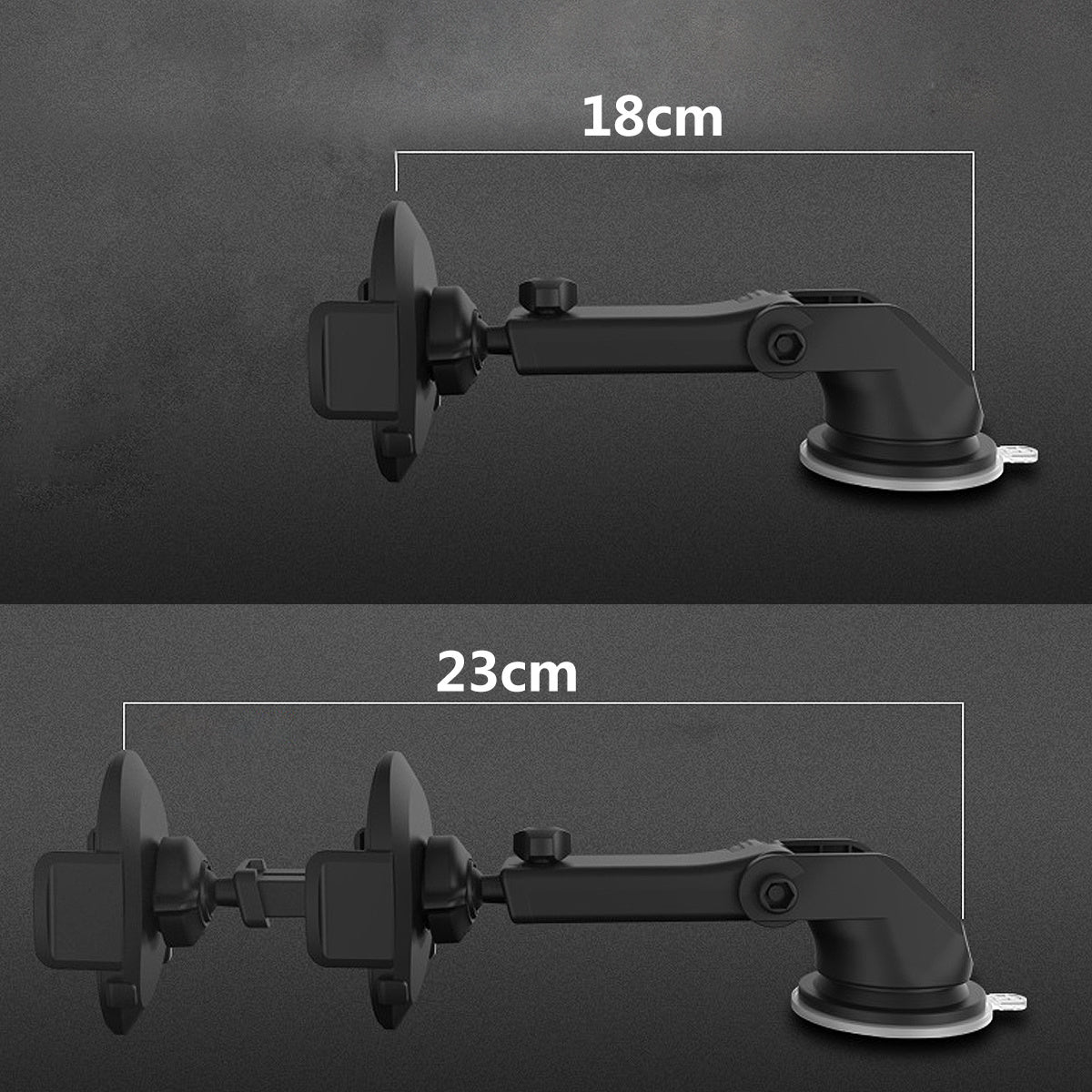 Dashboard Car Phone Holder (360° Rotation, One-Touch Mount)